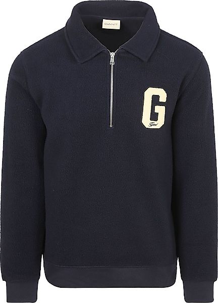 Gant Halfzip Pullover Fleece Blau - Größe 3XL günstig online kaufen