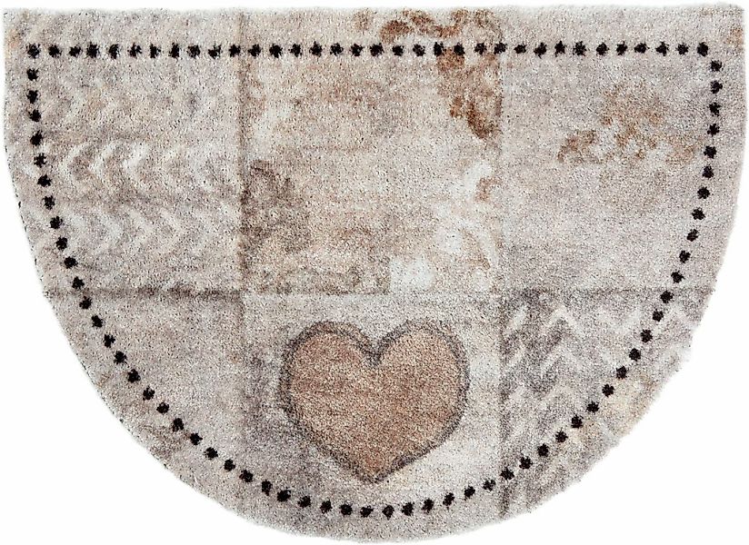 ASTRA Fußmatte "Pure&Soft 017" halbrund 7 mm Höhe Sauberlaufmatte, weiche O günstig online kaufen