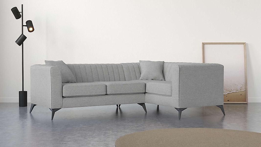 Home affaire Ecksofa "MATTHEW L-Form ideal für kleine Räume, Maße B/T/H: 24 günstig online kaufen