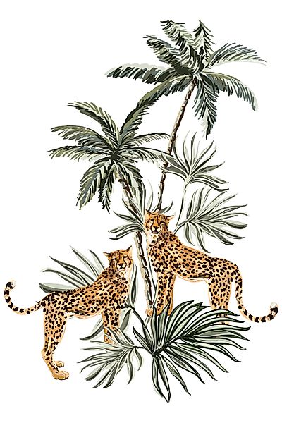 queence Leinwandbild »Leopard« Kunst   Leopard   Modern   Raubkatzen   Tier günstig online kaufen