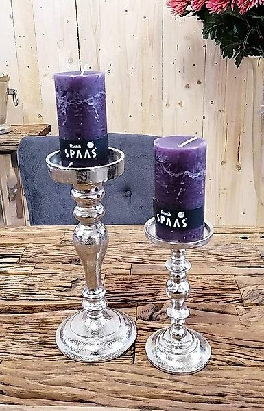 MichaelNoll Kerzenständer 2er Set Kerzenständer Alu Kerzenleuchter Metall - günstig online kaufen