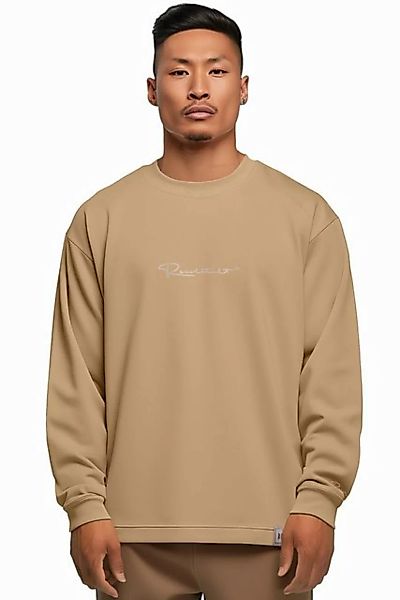 Reichstadt Longsleeve Oversize Langarm Shirt 23RS042 Warm Brown XL mit Stit günstig online kaufen