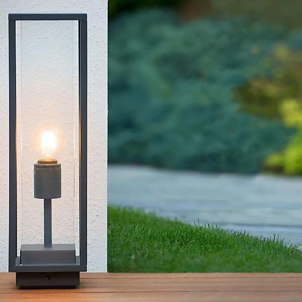 Einflammige LED Wegeleuchte mit Glasgehäuse günstig online kaufen