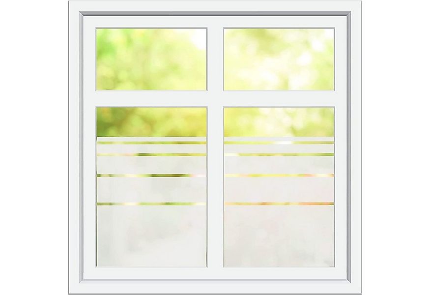 INDIGOS UG Fensterbild Dynamische Streifen G96 - Höhe 50 cm Glasdekorfolie günstig online kaufen