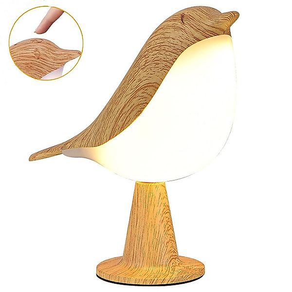 BlingBin LED Nachtlicht Vogel Tischleuchte, Kabellos günstig online kaufen