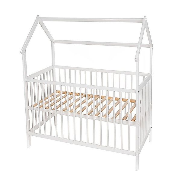 Baby-Delux Babybett Hausbett 60x120, Kinderbett Gitterbett günstig online kaufen