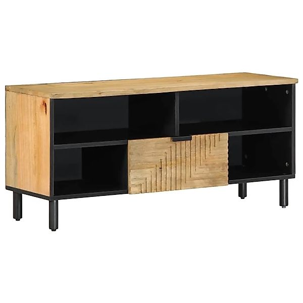 vidaXL TV-Schrank Braun 100x33x46 cm Massivholz Mango 4017736 günstig online kaufen