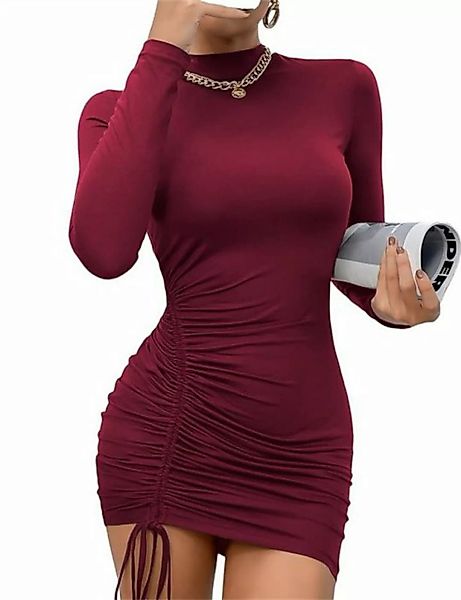 AFAZ New Trading UG Abendkleid Damen Figurbetontes Kleid Stehkragen Bodycon günstig online kaufen