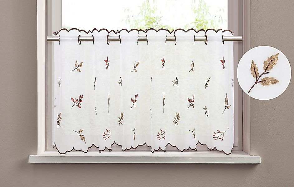 OTTO home Scheibengardine Alphonse (1 St), Durchzuglöcher, transparent, Voi günstig online kaufen