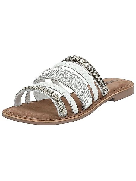 Lazamani Lazamani Pantoletten Leder/Textil Pantolette günstig online kaufen