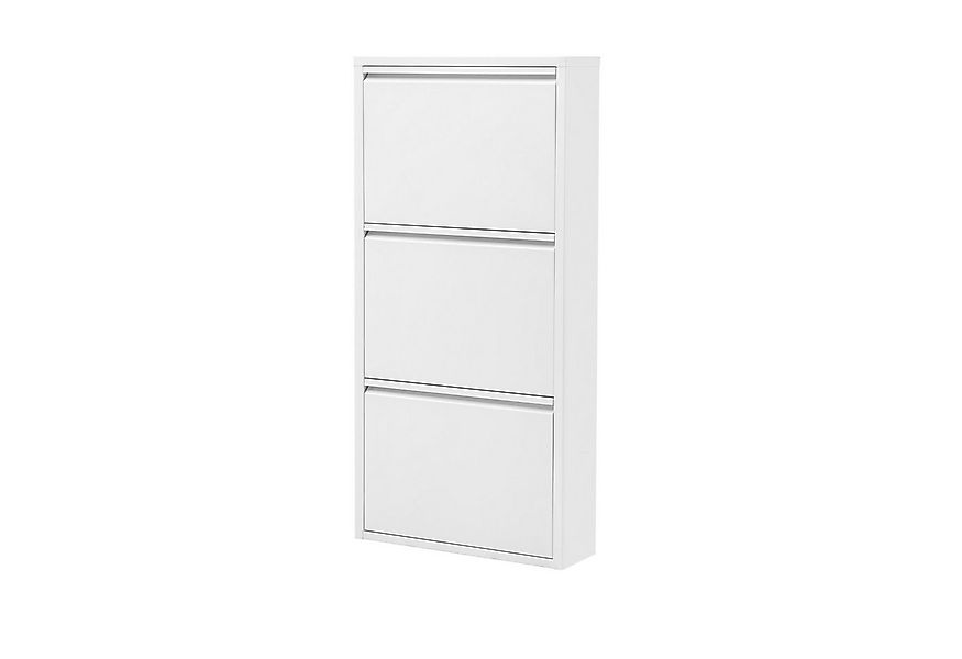 gowoll Schuhregal Schmal Schuhschrank Metall Schuhkipper mit Magnet Klappen günstig online kaufen