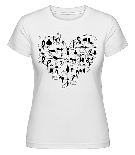 Cat Heart · Shirtinator Frauen T-Shirt günstig online kaufen