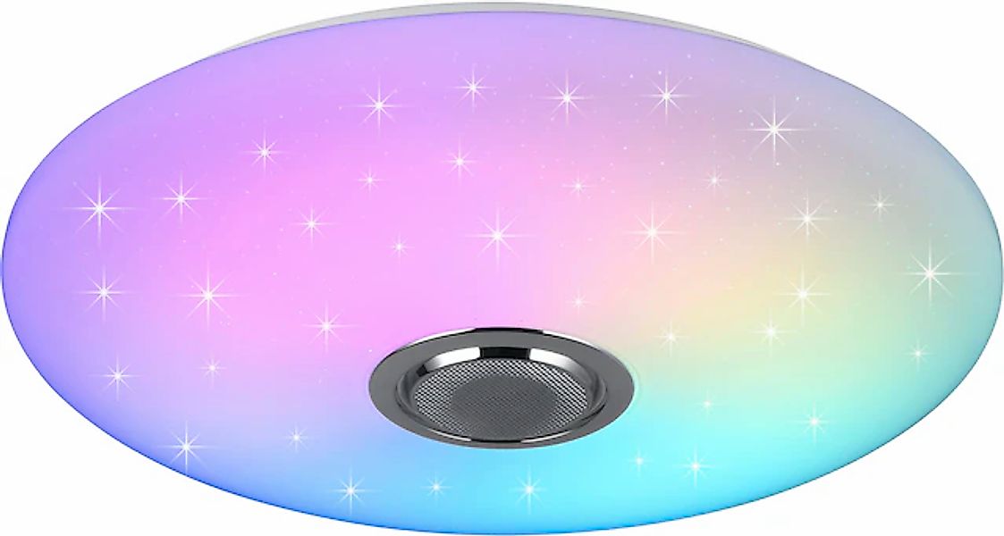 REALITY Leuchten LED Deckenleuchte »MUSICA, LED Deckenlampe mit Bluetooth L günstig online kaufen