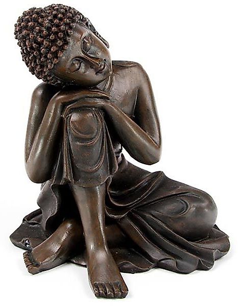 Puckator Buddhafigur Meditierende Buddhafigur, Braun, Holzeffekt günstig online kaufen