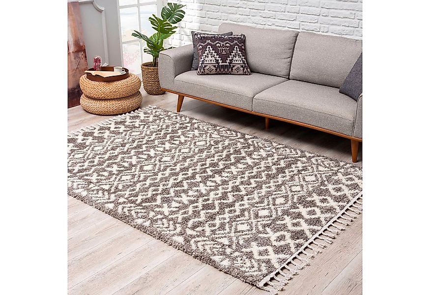 Carpet City Hochflor-Teppich Pulpy 514, rechteckig, Höhe: 30 mm, besonders günstig online kaufen