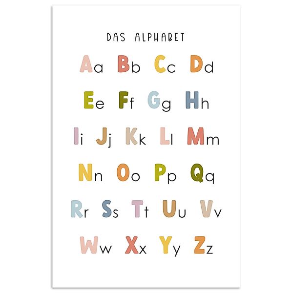 MuchoWow Poster Pädagogisch - Alphabet lernen günstig online kaufen
