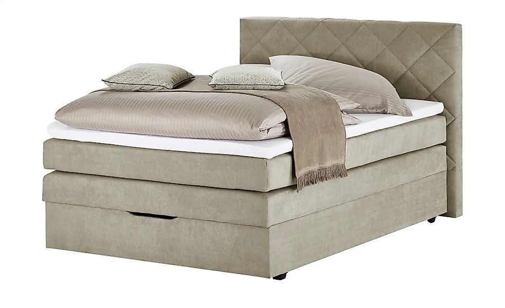 Boxspringbett mit Bettkasten und Topper  Beige Princess ¦ beige ¦ Maße (cm) günstig online kaufen
