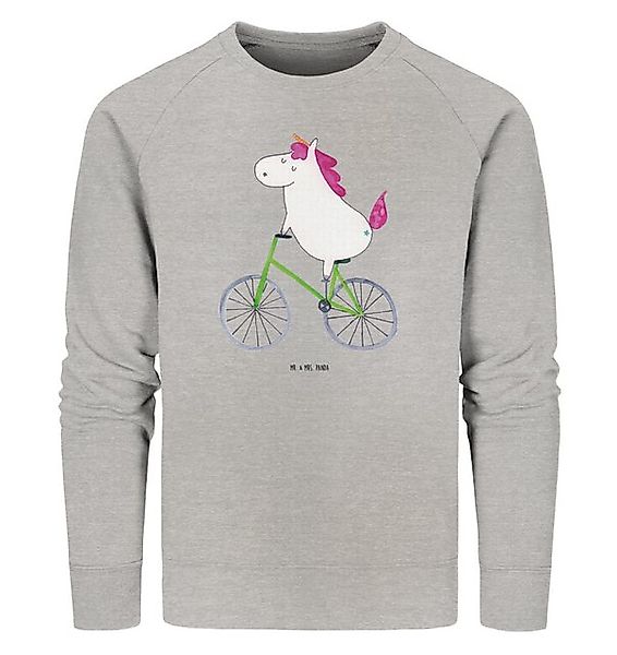 Mr. & Mrs. Panda Longpullover Einhorn Radfahrer Größe XL - Heather Grey - G günstig online kaufen