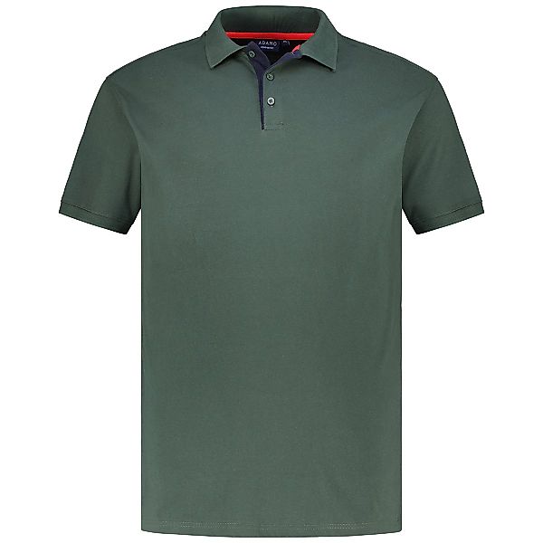 ADAMO Poloshirt mit Kontrastdetails Farbe dunkelgrün Größe: 10XL günstig online kaufen