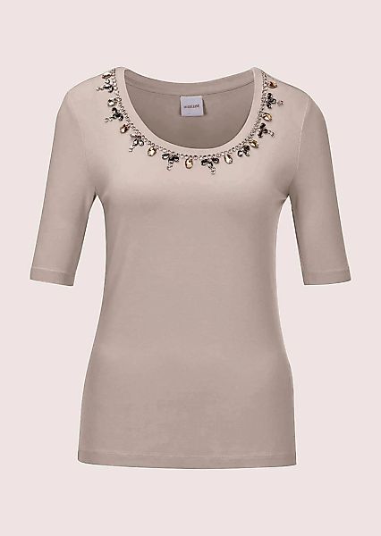 MADELEINE Kurzarmshirt "Shirt Elegantes Oberteil mit Schmucksteinen" günstig online kaufen