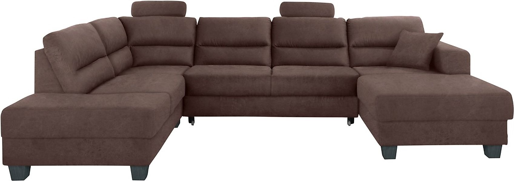 TRENDMANUFAKTUR Wohnlandschaft »Chamber, U-Form« inklusive zwei Kopfstützen günstig online kaufen