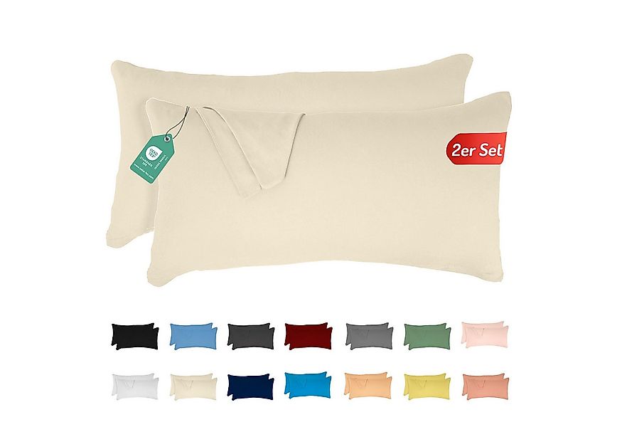 livessa Kissenbezug 2er Set Kissenbezug - Verdeckter Reißverschluss - Kopfk günstig online kaufen