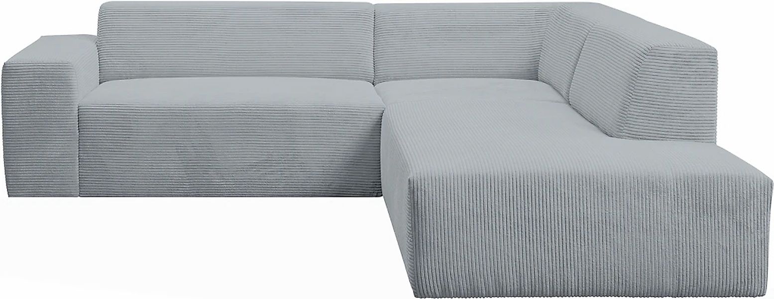 WERK2 Ecksofa "Zeus-M, tolles Sofa mit schönen Details, L-Form", Curvy Tren günstig online kaufen