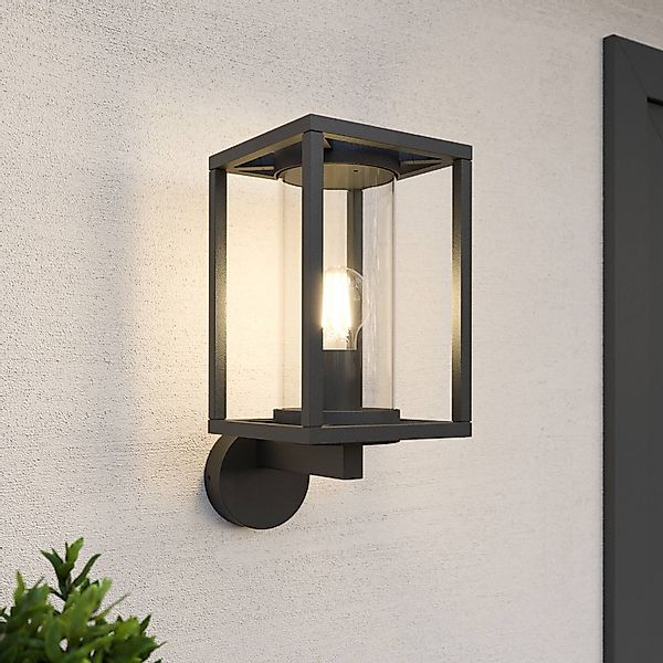 Lucande Außenwandleuchte Ferda, Fassung oben, anthrazit günstig online kaufen