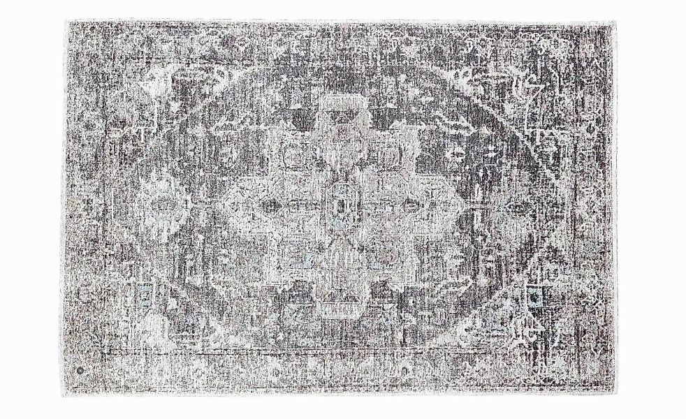 Tom Tailor Teppich  Funky Orient Tabriz ¦ grau ¦ Baumwolle, Synthetische Fa günstig online kaufen