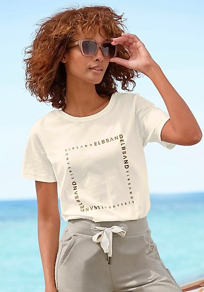 Elbsand T-Shirt "Lora" mit Logodruck vorne günstig online kaufen