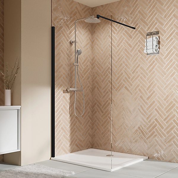 Breuer Duschwand Elana 2.0 Alleinstehend Klarglas inkl. CER+ 200 cm x 120 c günstig online kaufen