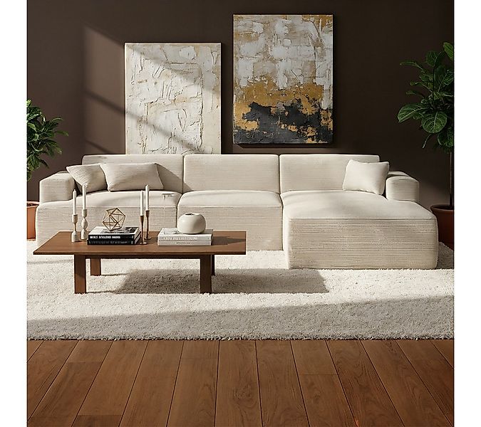 skølm Sofa Freki aus Cord, Vollschaumcouch mit Federkern und Vakuum-Kompres günstig online kaufen