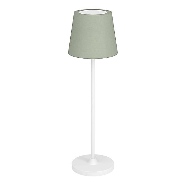 EGLO LED Akku Tischleuchte LEONERO Grün kabellos Touchdimmer H 340mm günstig online kaufen