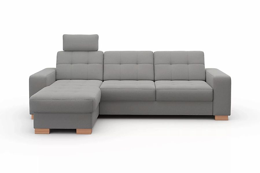sit&more Ecksofa »Quincy L-Form«, wahlweise mit Bettfunktion und Bettkasten günstig online kaufen