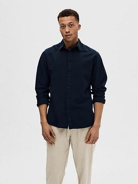 SELECTED HOMME Leinenhemd NEW-LINEN SHIRT unifarben günstig online kaufen