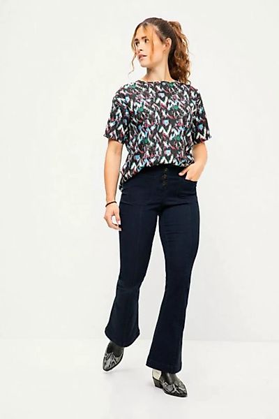 Studio Untold Regular-fit-Jeans Schlag-Jeans 4-Pocket Ziernähte Buttonfly günstig online kaufen