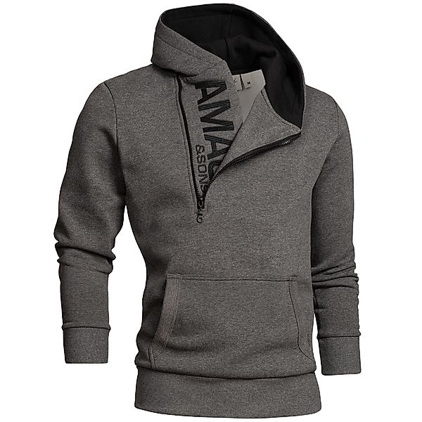 Amaci&Sons Kapuzenpullover HUNTSVILLE Kapuzenpullover Herren Zipper günstig online kaufen