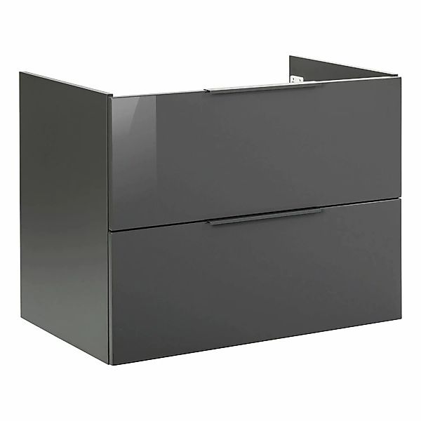 Fackelmann Waschbeckenunterschrank Luna Anthrazit 80 cm günstig online kaufen