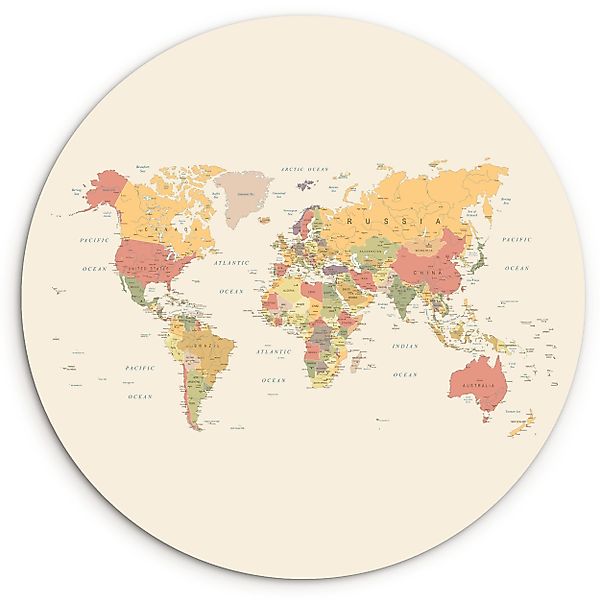 MuchoWow Gemälde Weltkarte - Realistisch - günstig online kaufen