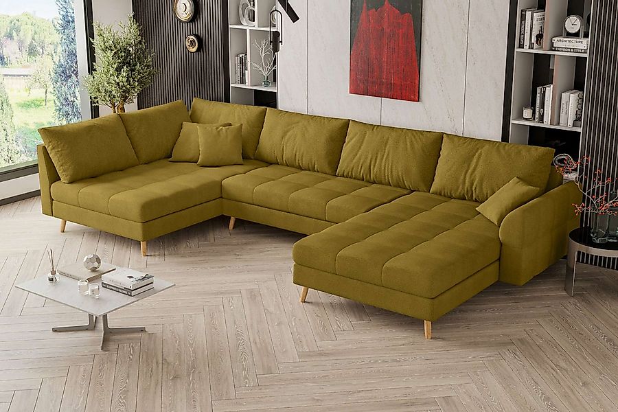 99rooms Wohnlandschaft Bello, Sofa, U-Form, links oder rechts bestellbar, R günstig online kaufen