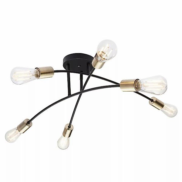 Deckenlampe Sarini aus Metall, sechsflammig günstig online kaufen