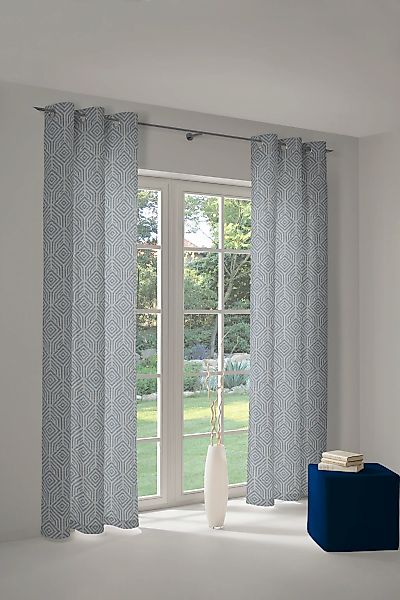 Adam Vorhang "Easy Diamond" Ösen 1 Stk. tlg. aus 100% Bio-Baumwolle günstig online kaufen