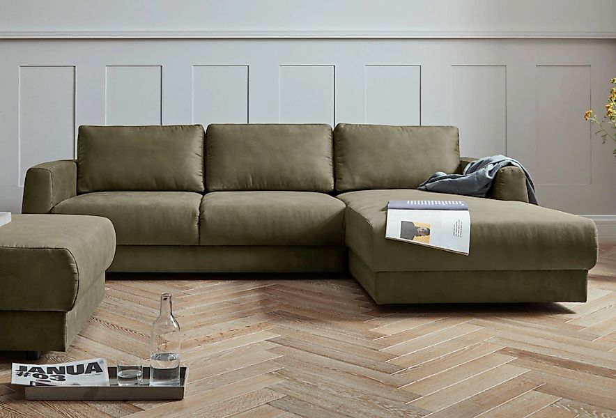 OTTO home Ecksofa "Hobro L-Form" in 3 Bezugsqualitäten in vielen Farben, De günstig online kaufen