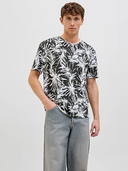 Jack & Jones Rundhalsshirt "JJEBRYAN AOP TEE S/S O-NECK NOOS", mit All-Over günstig online kaufen