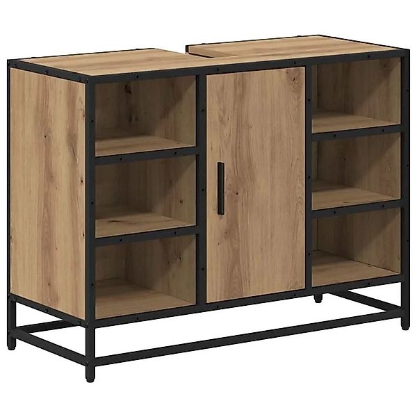 vidaXL Badezimmerschrank Artisan-Eiche 80 x 33 x 60 cm Holzwerkstoff 883638 günstig online kaufen