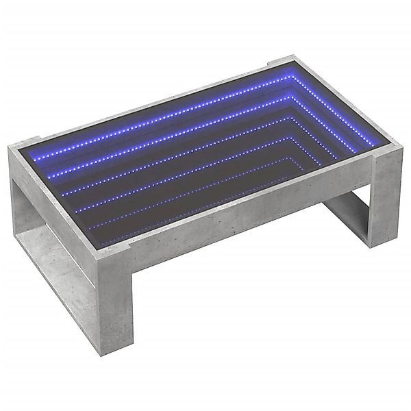 vidaXL Couchtisch mit Infinity-LED Betongrau 90x53x30 cm 847640 günstig online kaufen