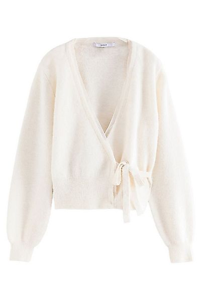 Next Strickjacke Wickelstrickjacke mit seitlicher Bindung (1-tlg) günstig online kaufen