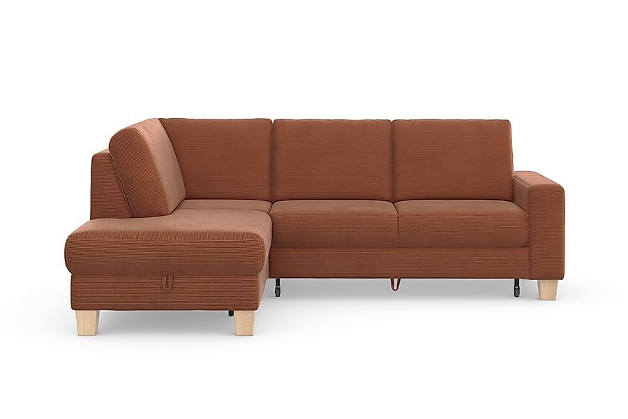 Home affaire Ecksofa »Summer L-Form« mit Ottomane, wahlweise mit Bettfunkti günstig online kaufen