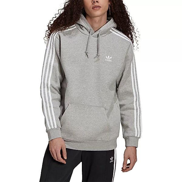 Adidas Originals 3 Stripes Kapuzenpullover 2XL Medium Grey Heather günstig online kaufen