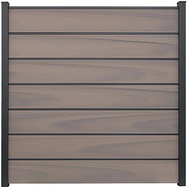 GroJa Solid Grande Premium Steckzaunsystem 180 x 180 cm Bi-Color Braun günstig online kaufen